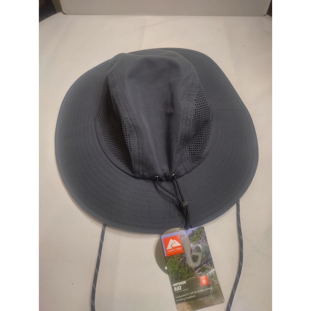 Ozark Trail Paddler Outdoor Hat Greystone UPF 50 Neck Drape S/M New